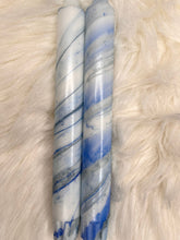 Last inn bildet i Galleri-visningsprogrammet, Stearinlys Marmor blå