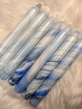 Last inn bildet i Galleri-visningsprogrammet, Stearinlys Marmor blå