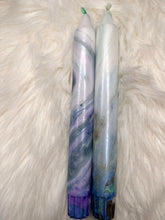 Last inn bildet i Galleri-visningsprogrammet, Stearinlys Marmor blå