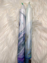Last inn bildet i Galleri-visningsprogrammet, Stearinlys Marmor blå
