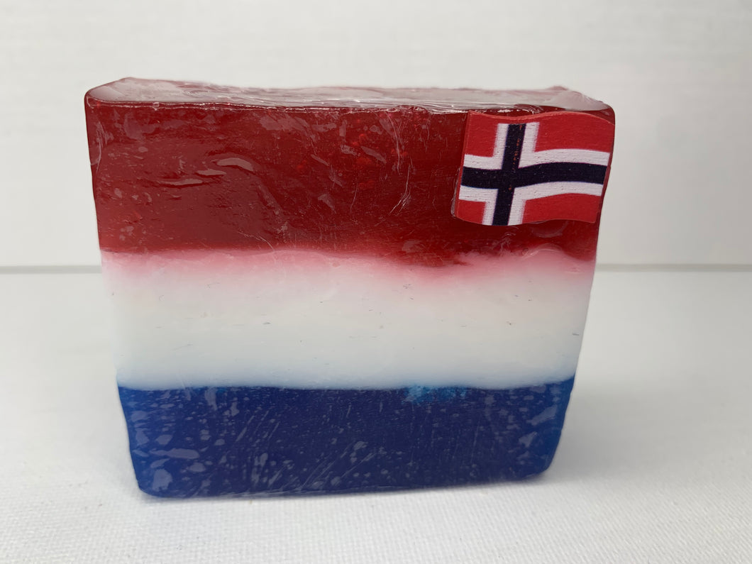 Såpe Norge i Rødt, Hvitt & Blått